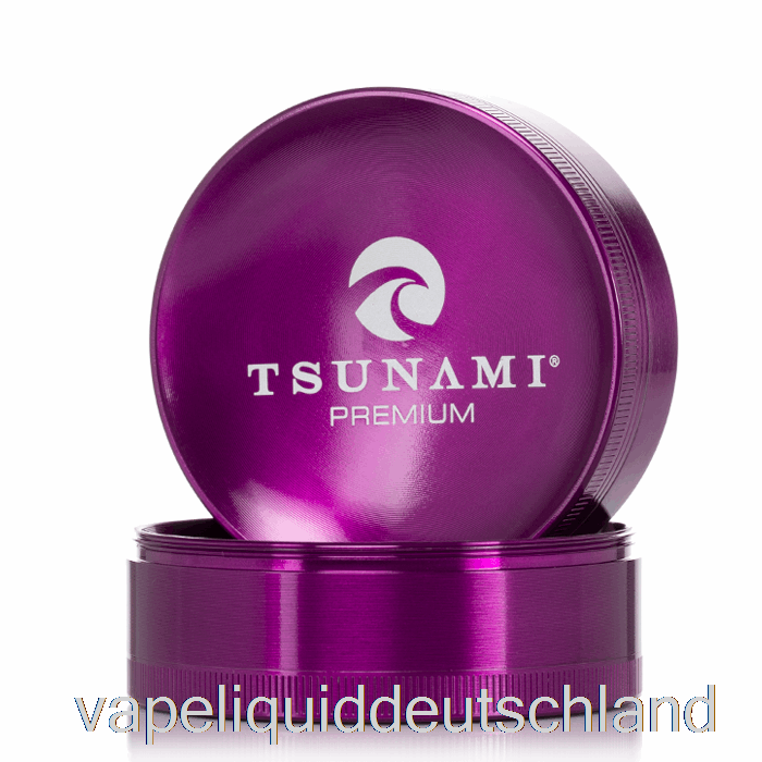 Tsunami 2,95 Zoll 4-teiliger Versunkener Top-Grinder Lila (75 Mm) Vape Deutschland